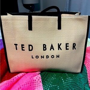 Ted Baker Multicolor Tote with Black Accents